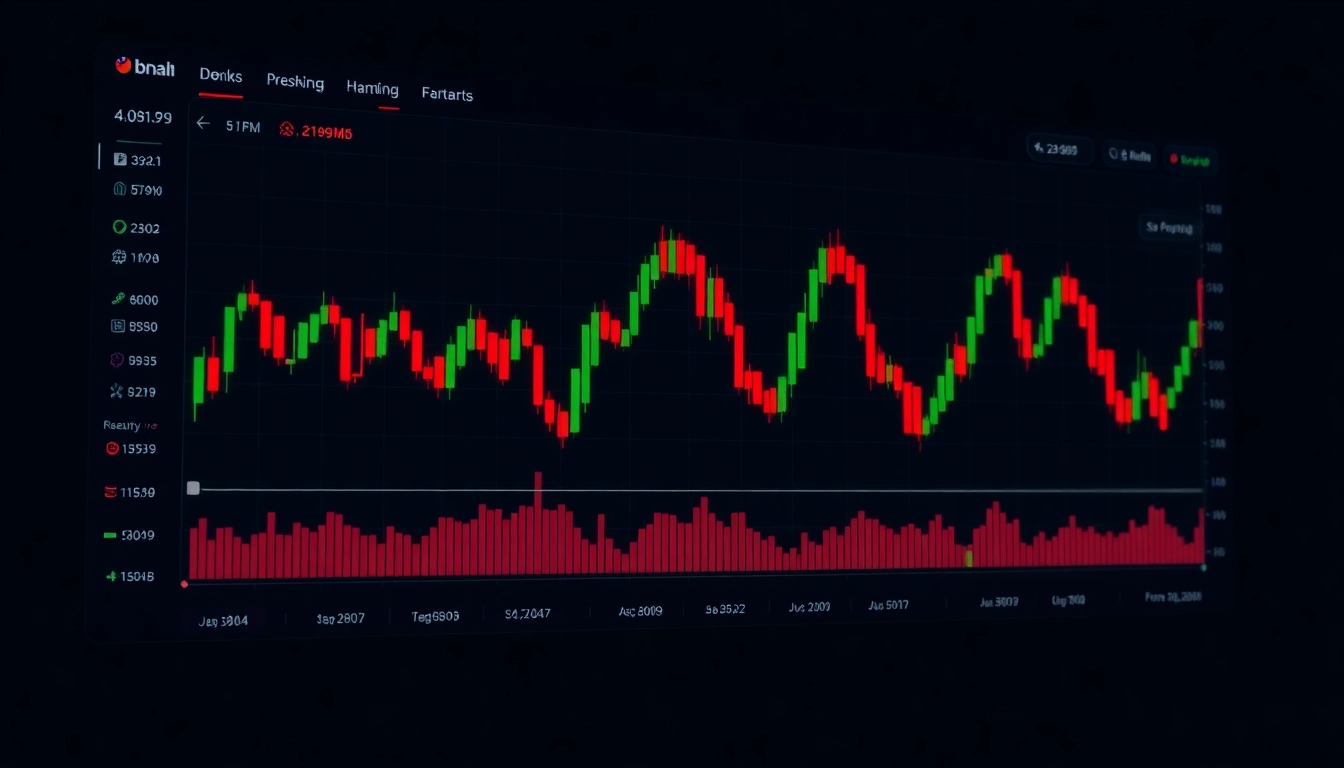 Key features of aicoin官网 showcased through a dynamic crypto trading platform with real-time graphs and security icons, highlighting its comprehensive market analysis capabilities and user safety.