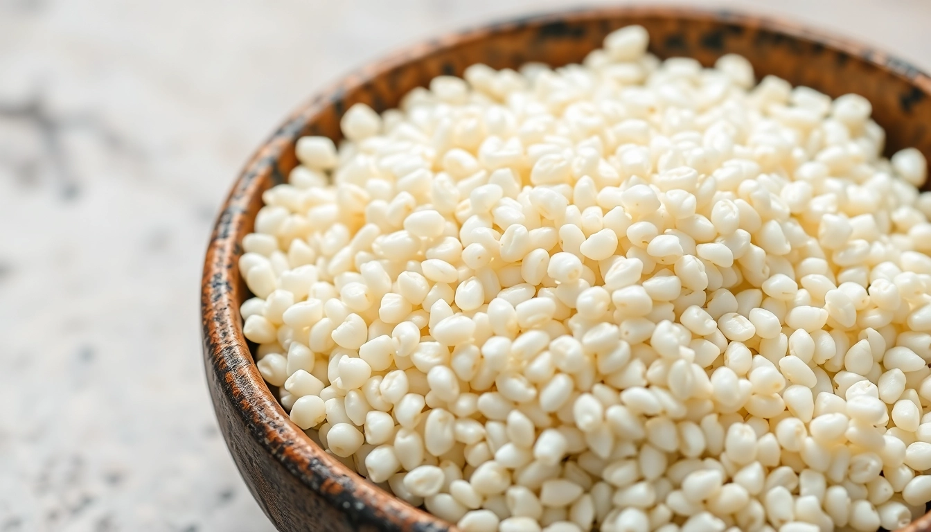 High-quality white quinoa seeds displayed in a bowl highlighting purity and freshness for